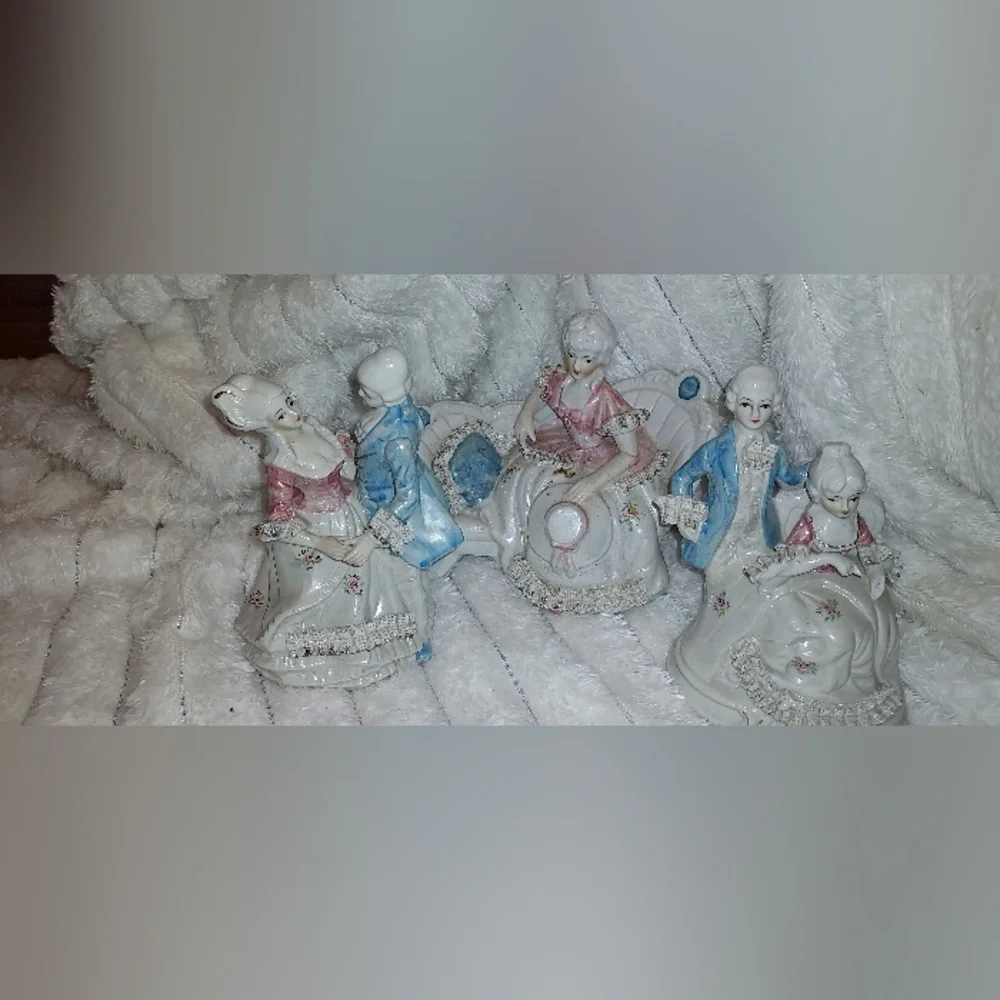 Vintage Victorian Porcelain Dolls Set Of 3
